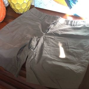 Gray Cotton Bermuda Shorts from Ann Taylor Loft
